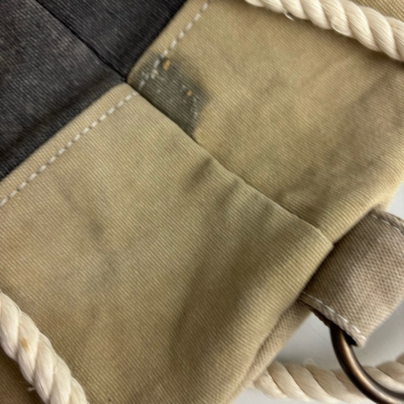 Mona B /RECYCLA Up-cycled heavy canvas rucksack/duffle bag-NWT - Picture 3 of 15